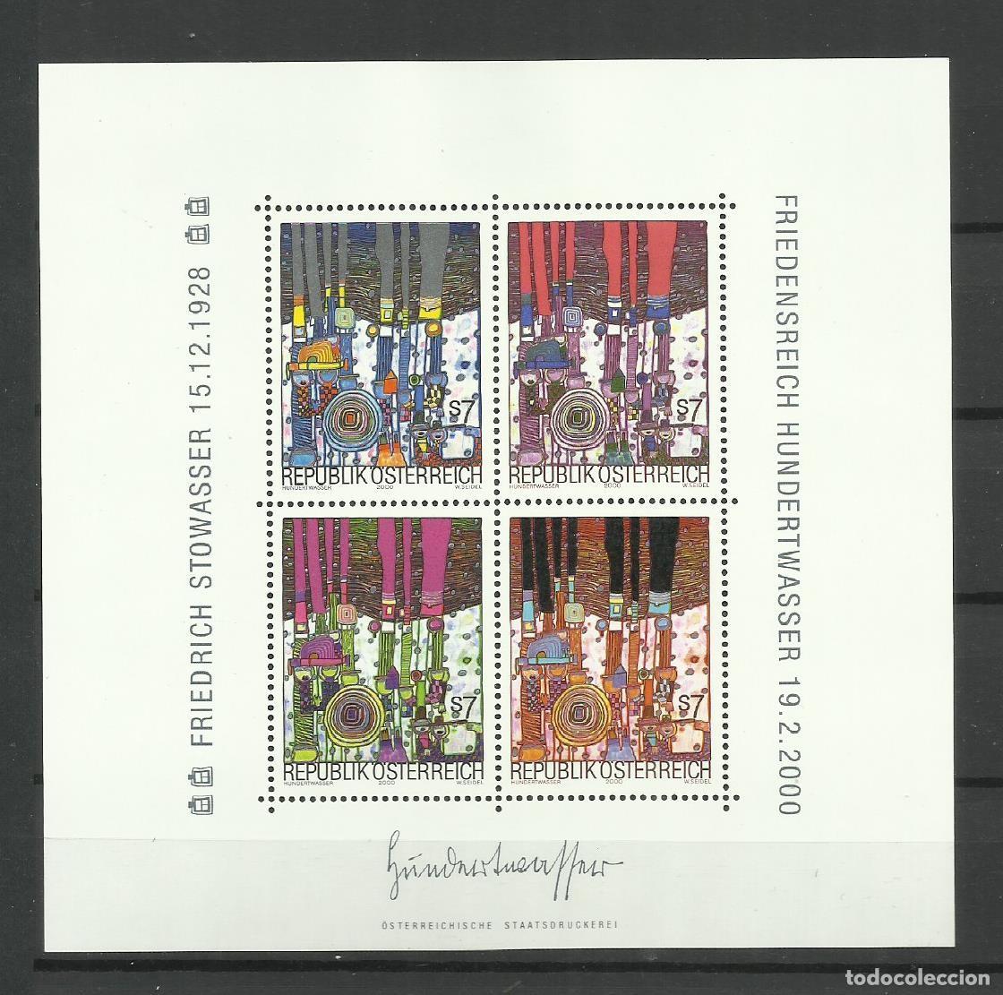 Sellos: AUSTRIA - 2000- HOJITA** - Foto 1