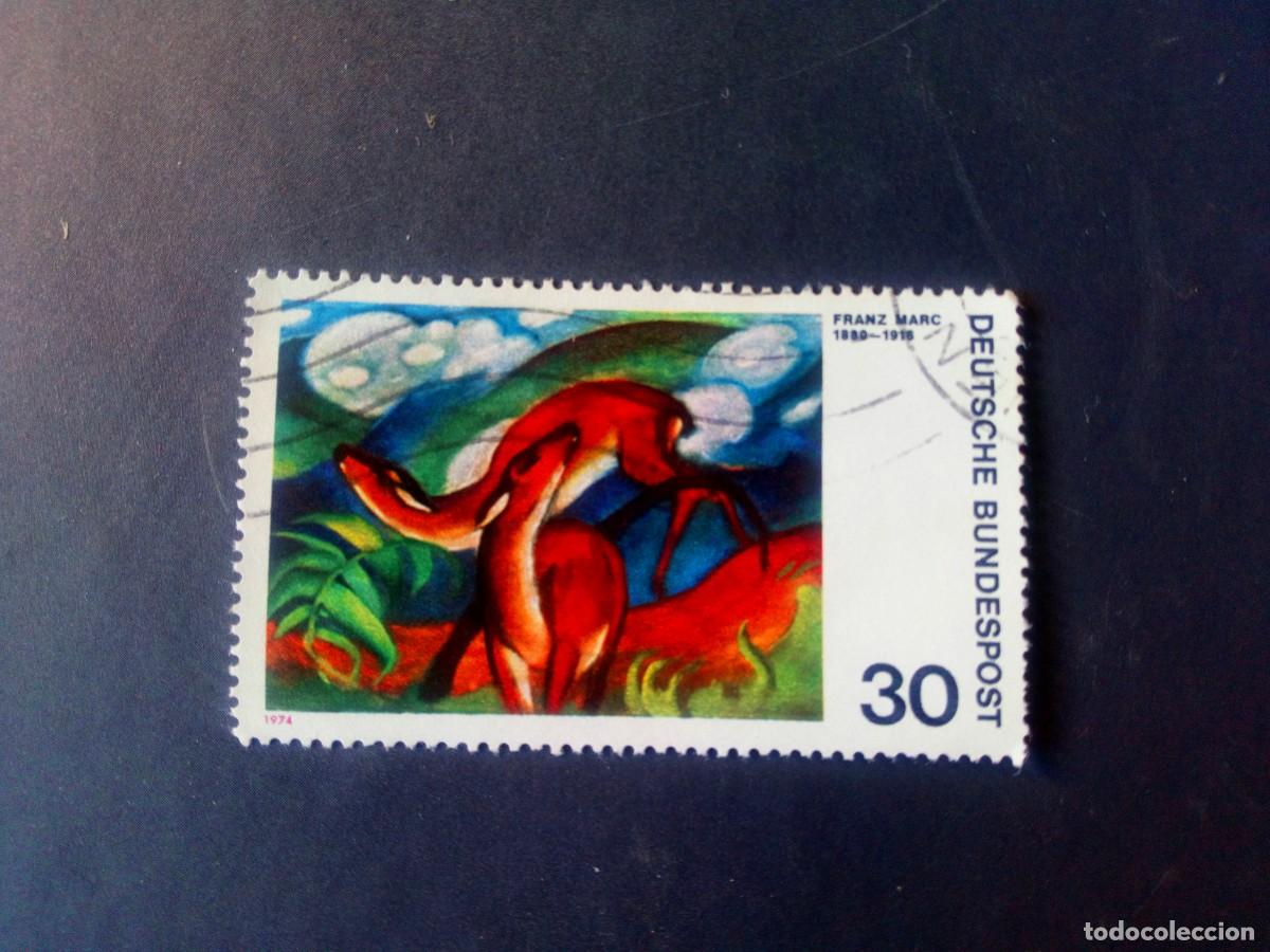 Francobolli: ALEMANIA, REP&Uacute;BLICA FEDERAL, RFA, 1974, PINTURA EXPRESIONISTA FRANZ MAINA, YT 647