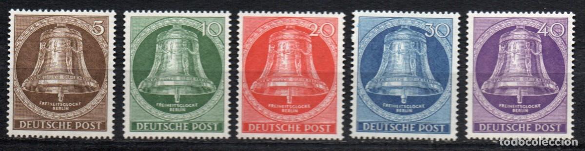 Briefmarken: ALEMANIA BERL&Iacute;N A&Ntilde;O 1953 YV 87/91*** CAMPANA DE LA LIBERTAD