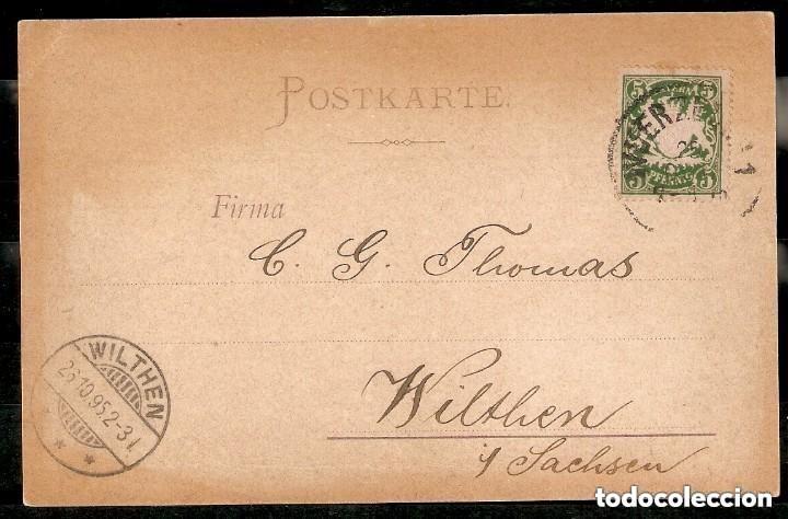 Sellos: BAVIERA. 1894. NUERNBERG A WILTHEN - Foto 1