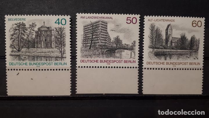 Sellos: BERL&Iacute;N. A&ntilde;o 1978** Yvert.- 544/6 - Foto 1