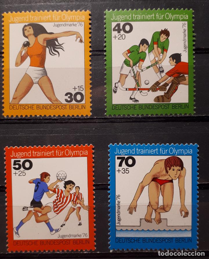 Sellos: BERL&Iacute;N. A&ntilde;o 1976** Yvert.- 481/4 - Foto 1