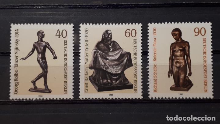 Sellos: BERL&Iacute;N. A&ntilde;o 1981** Yvert.- 617/9 - Foto 1