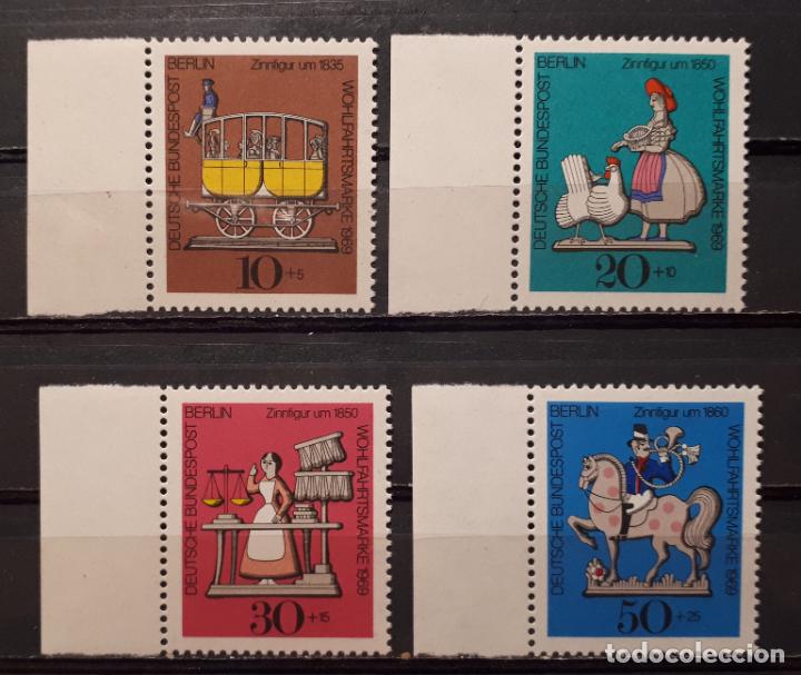 Sellos: BERL&Iacute;N. A&ntilde;o 1969** Yvert.- 318/21 - Foto 1