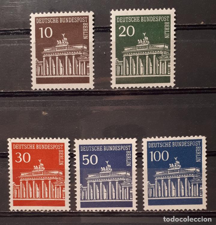 Sellos: BERL&Iacute;N. A&ntilde;o 1966-7** Yvert.- 257/61 - Foto 1
