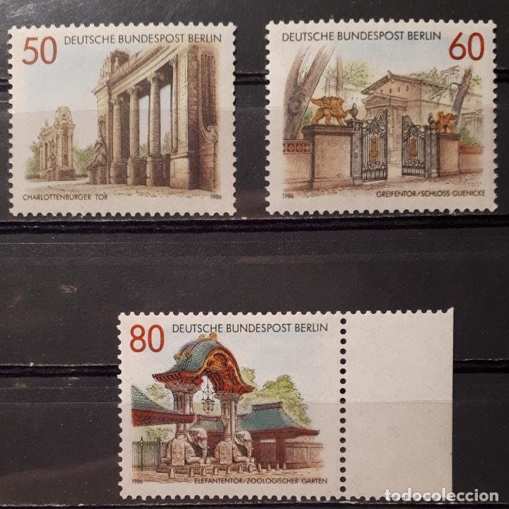 Sellos: BERL&Iacute;N. A&ntilde;o 1986** Yvert.- 722/4. - Foto 1