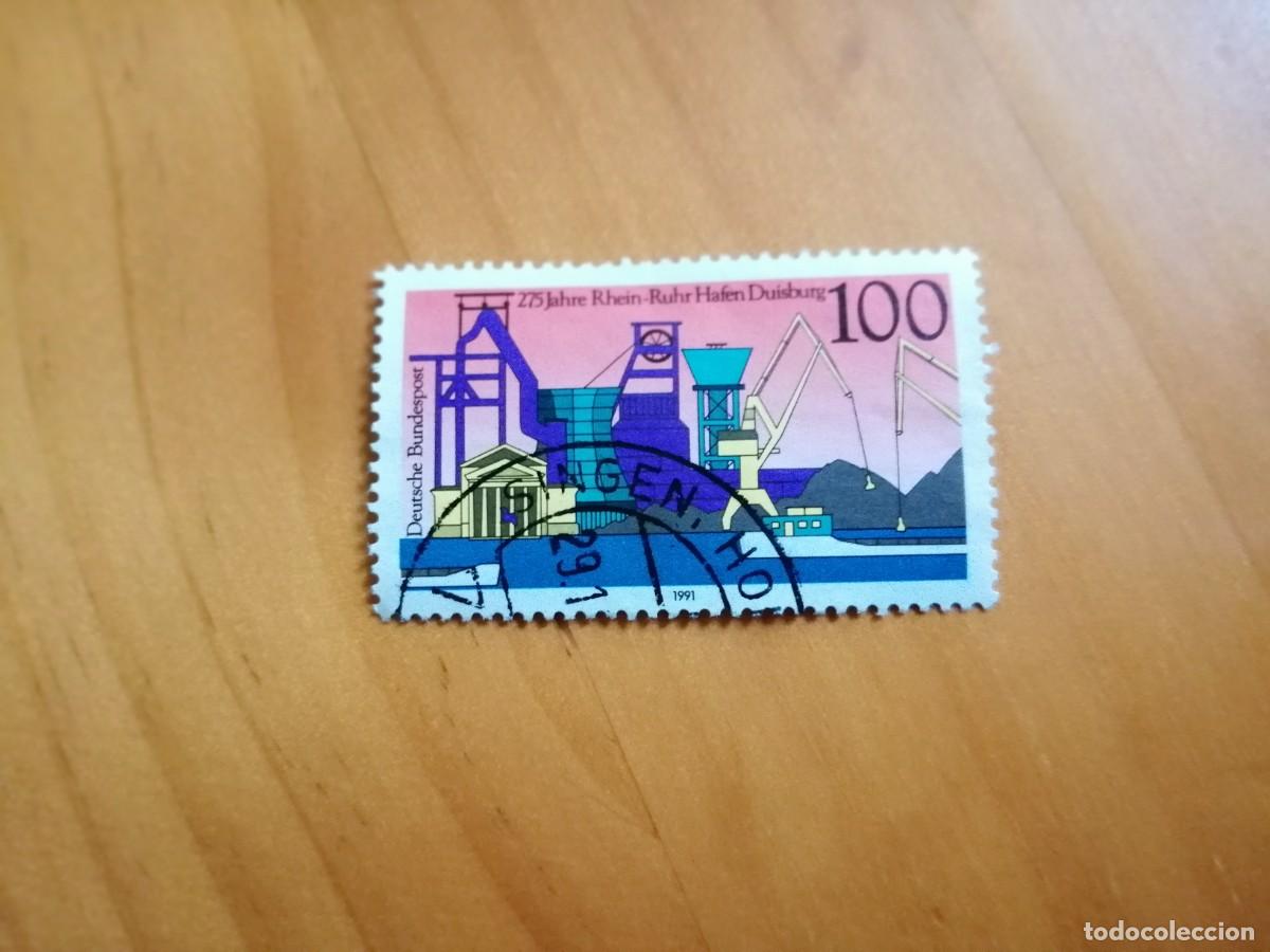 Briefmarken: ALEMANIA - VALOR FACIAL 100 - A&Ntilde;O 1991 - 275 JAHRE RHEIN RUHR HAFEN DUISBURG