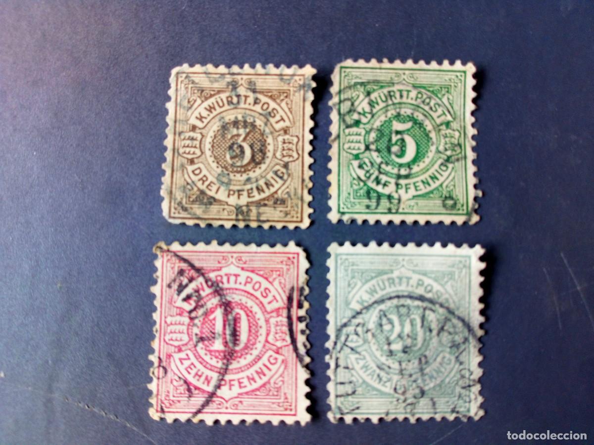Selos: ALEMANIA, WURTTENBERG, 1875,YT 44/7