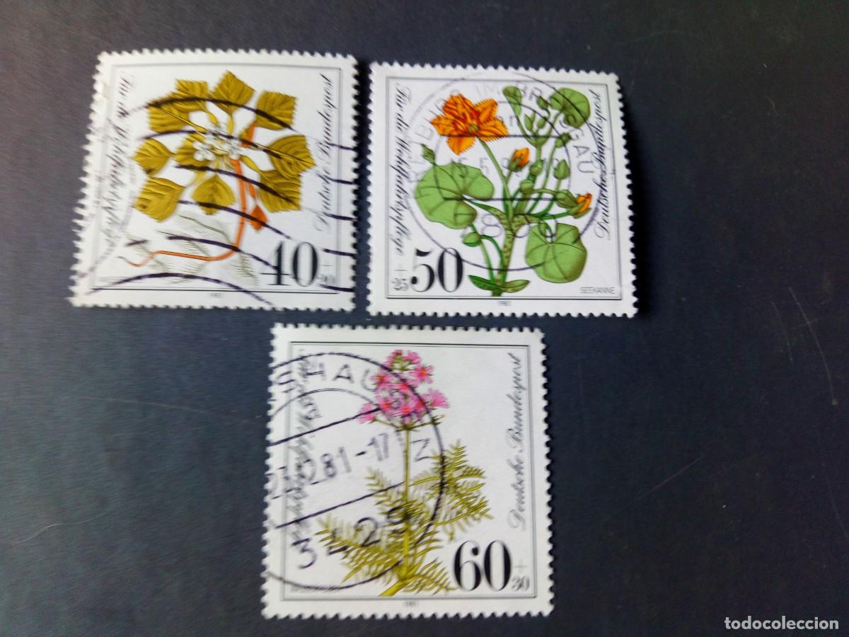 Francobolli: ALEMANIA, REP&Uacute;BLICA FEDERAL, 1981, FLORES, YT 940/2
