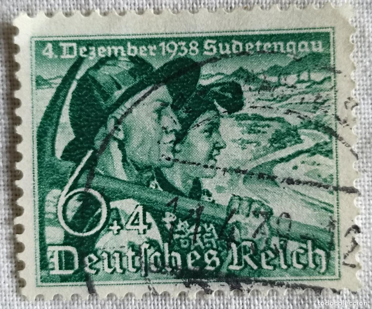 Briefmarken: Sello deutsches Reich 1938 (III Reich Hitler-Nazi-Alemania) WWII