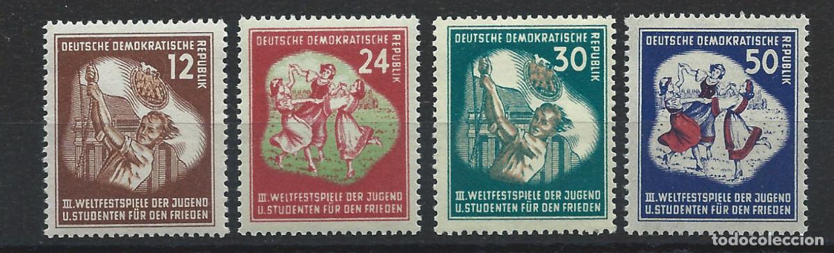 Briefmarken: Allemagne RDA N&deg;41/44** (MNH) 1951 - Jeunesse pour la paix
