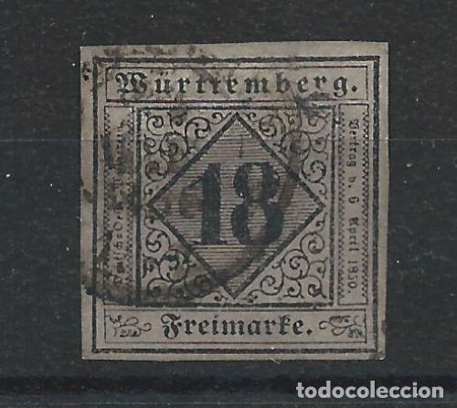 Sellos: Wurtemberg N&deg;5 Obl (FU) 1851 - Foto 1