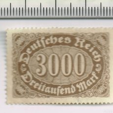 Sellos: SELLO BRIEFMARKE STAMP ALEMANIA GERMANY DEUTSCHES REICH 3000 M MARCA AGUA WASSERZEICHEN REF.159