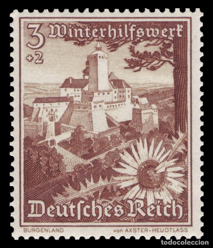 Selos: SELLO PAISAJES Y FLORA DE AUSTRIA, WINTERHILFSWERK, TERCER REICH 1938