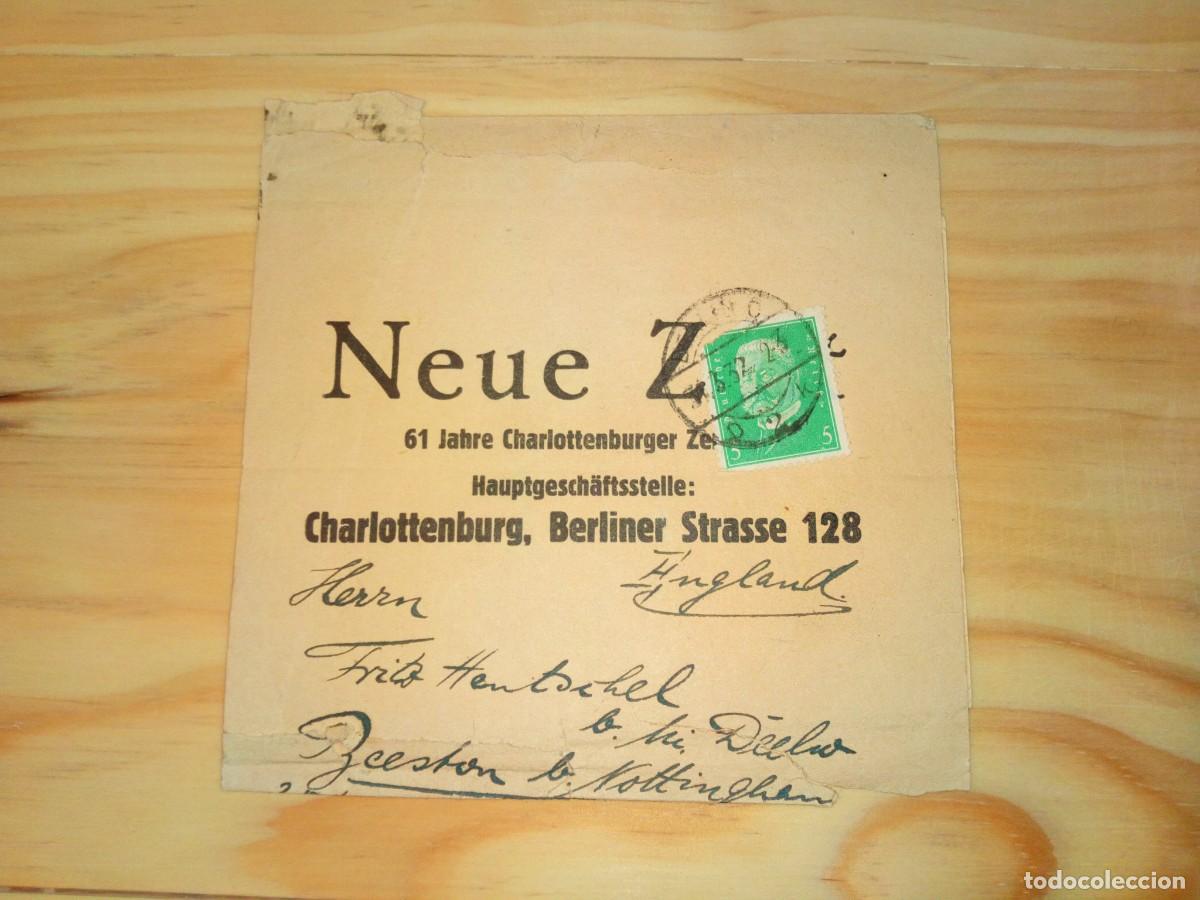 Francobolli: ALEMANIA, HISTORIA POSTAL, 1932, FAJIN DE PERI&Oacute;DICO REMITIDO A INGLATERRA DESDE BERL&Iacute;N