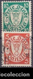 Timbres: LOTE de SELLOS ANTIGUOS de ALEMANIA - DANZIG - REICH ALEMAN