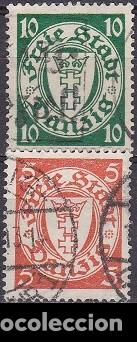 Timbres: LOTE de SELLOS ANTIGUOS de ALEMANIA - DANZIG - REICH ALEMAN