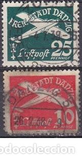 Timbres: LOTE de SELLOS ANTIGUOS de ALEMANIA - DANZIG - REICH ALEMAN - CORREO AEREO
