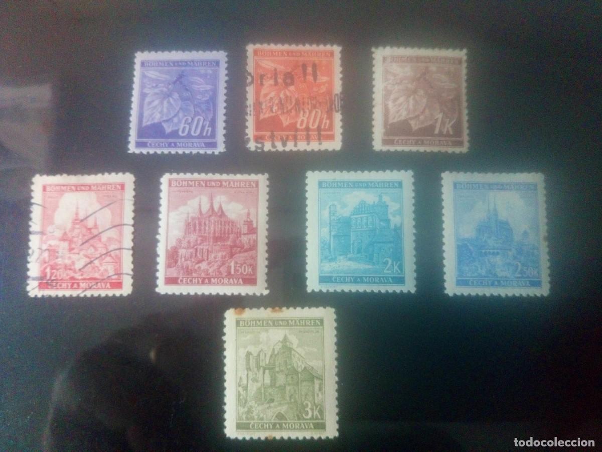Sellos: ALEMANIA, BOHEMIA Y MORAVIA, 1941, FRUTOS Y EDIFICIOS - Foto 1