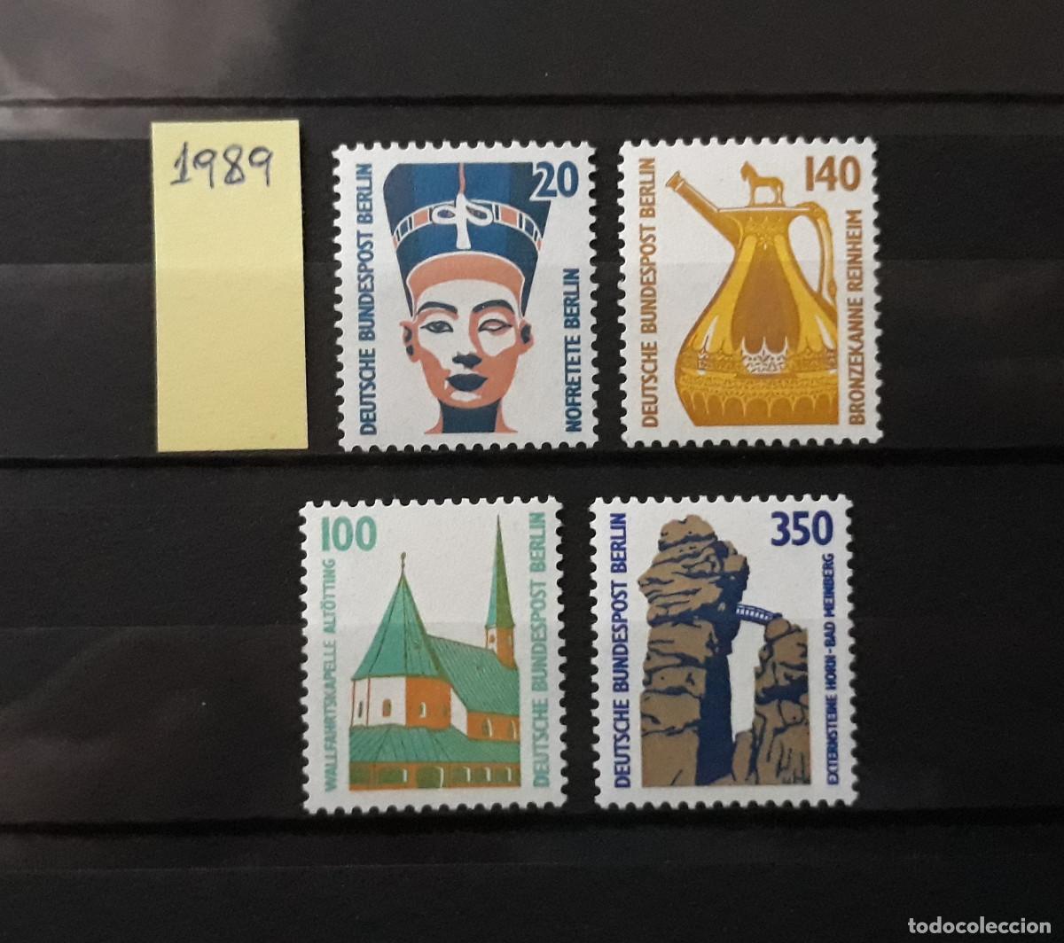 Stamps: Alemania Berl&iacute;n 1989 Yvert 792-793 795-796 Michel 831-832 834-835 MNH** Arte Monumentos