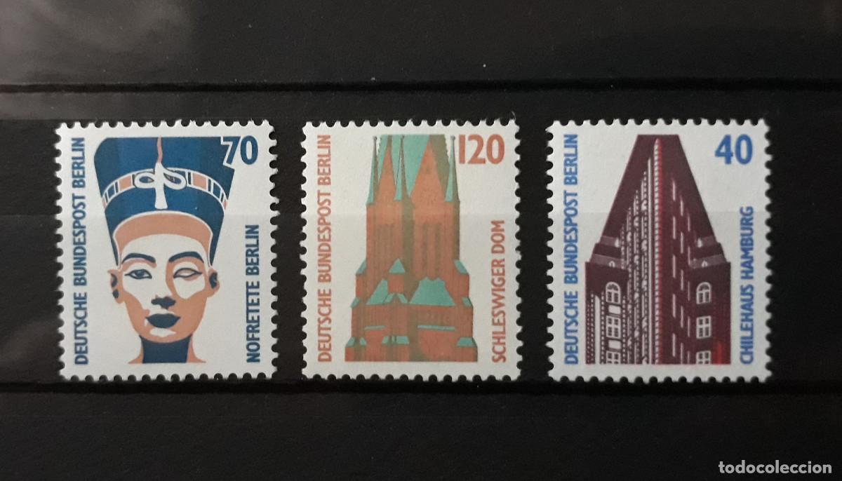 Stamps: Alemania Berl&iacute;n 1988 Yvert 775 - 777 Michel 814 - 816 MNH** Arte Monumentos