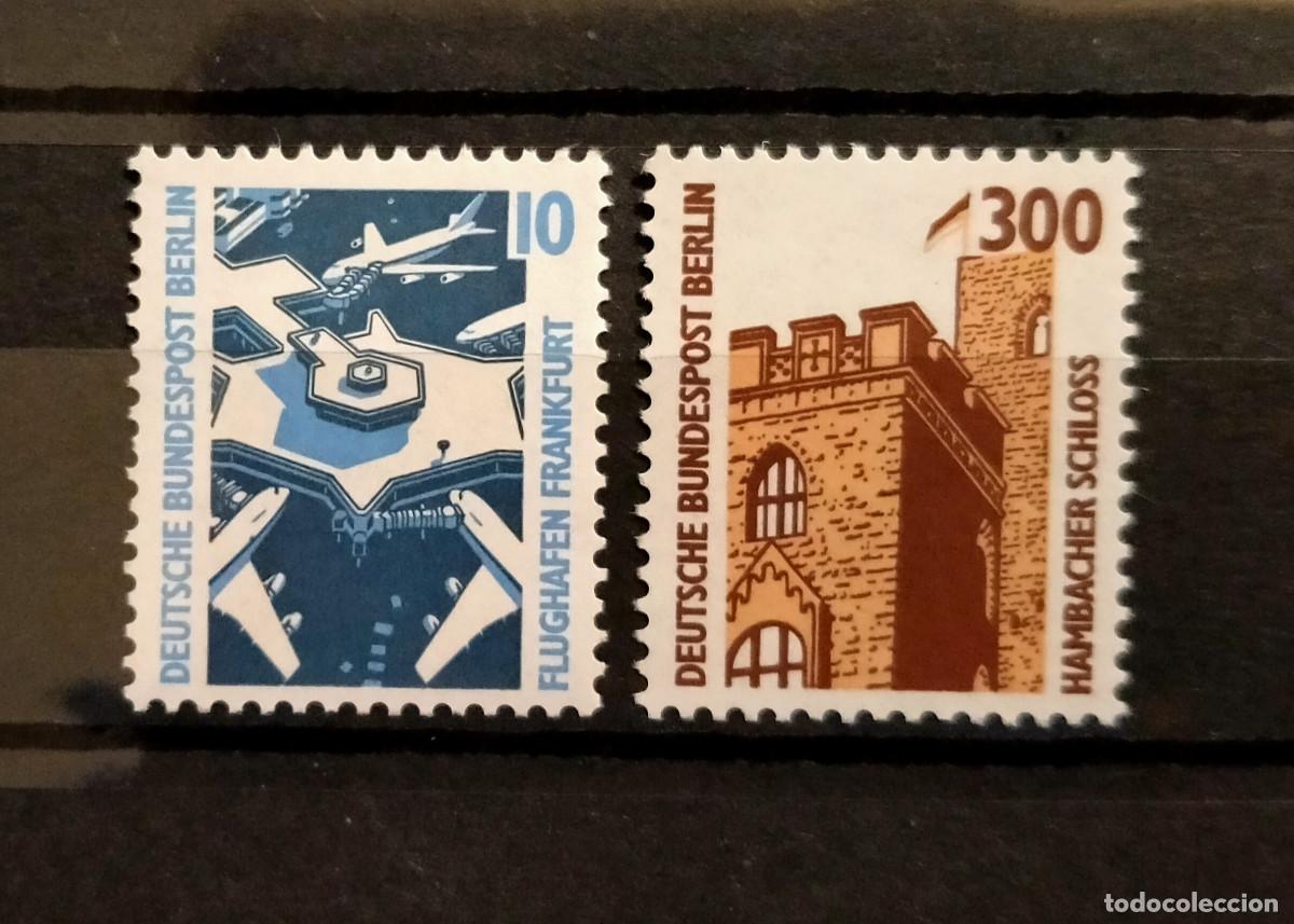 Stamps: Alemania Berl&iacute;n 1988 Yvert 759 - 760 Michel 798A - 799A MNH** Monumentos y Turismo