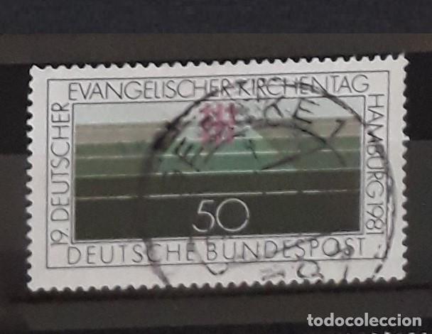 Stamps: Alemania RFA 1981 Usado 19&ordm; Congreso de la Iglesia Evang&eacute;lica alemana Hamburgo