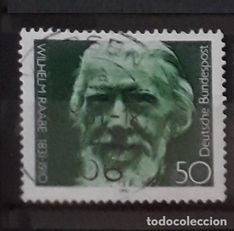 Stamps: Alemania RFA 1981 Usado CL Aniversario del nacimiento del poeta Wilhelm Raabe 1831-1910