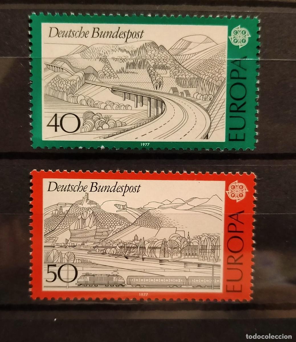 Stamps: Alemania RFA 1977 Yvert 781 - 782 Michel 934 - 935 MNH** EUROPA CEPT Paisajes