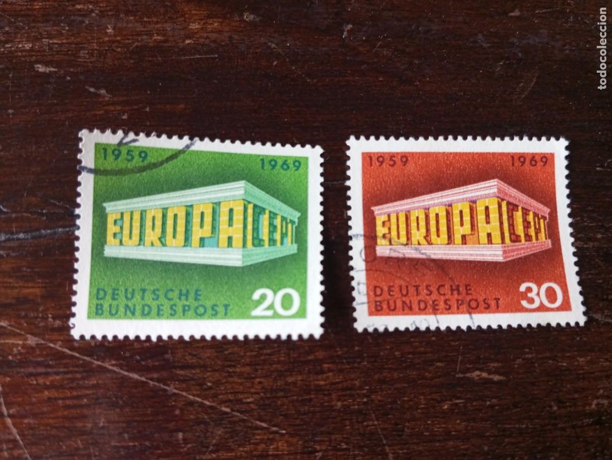 Sellos: ALEMANIA, REP&Uacute;BLICA FEDERAL,RFA ,1969, EUROPA, YT 446/7