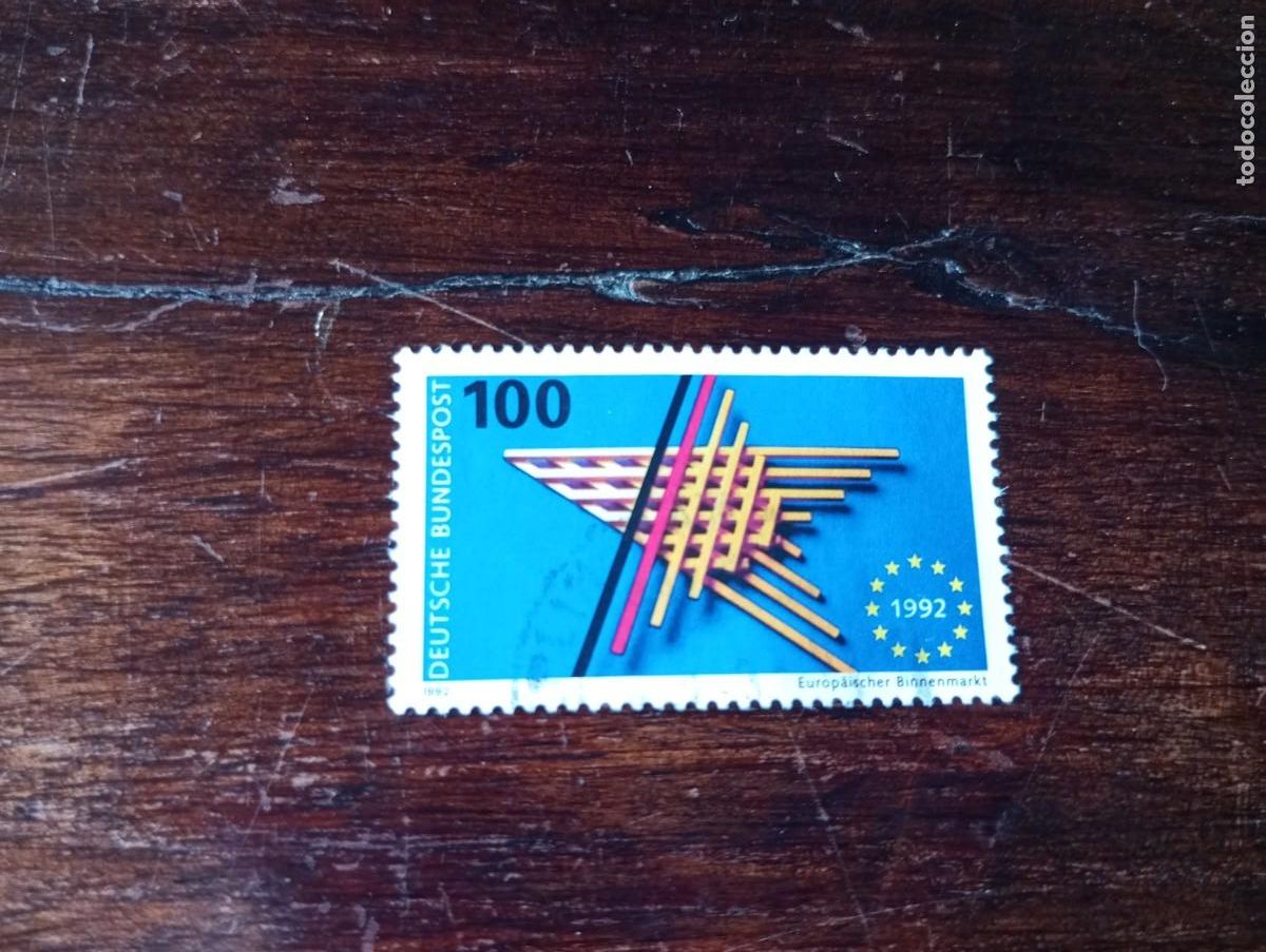 Sellos: ALEMANIA, REP&Uacute;BLICA FEDERAL,RFA ,1992, MERCADO UNICO EUROPEO, YT 1476