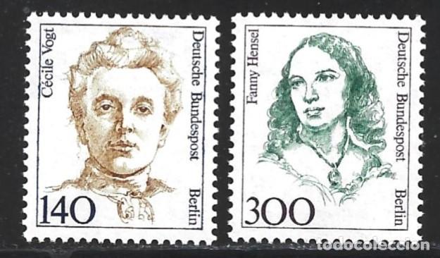 Selos: BERLIN 811/12** - A&Ntilde;O 1989 - MUJERES DE LA HISTORIA DE ALEMANIA