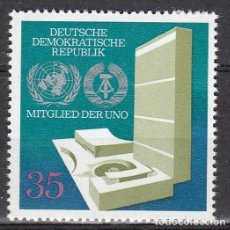 Sellos: ALEMANIA DEMOCRATICA DDR 1973 -YVERT 1570 ** NUEVO SIN FIJASELLOS - LA RDA EN LA ONU