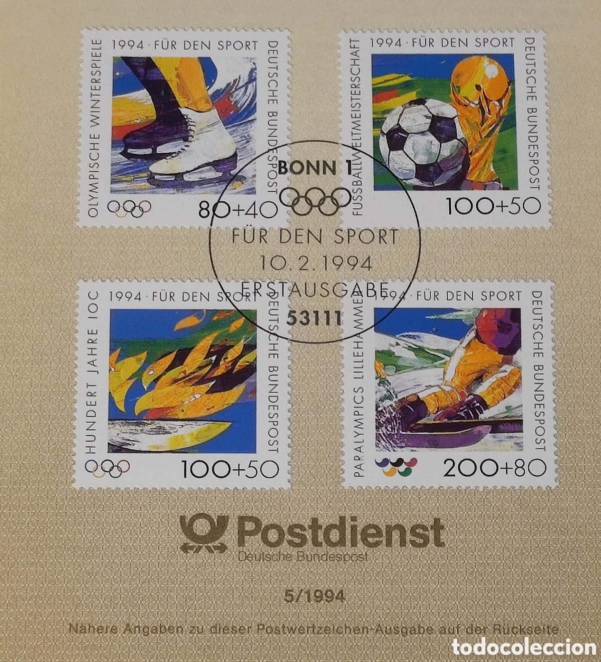 Sellos: Alemania. 1994. Bonn. ETBs a&ntilde;o completo - Foto 3