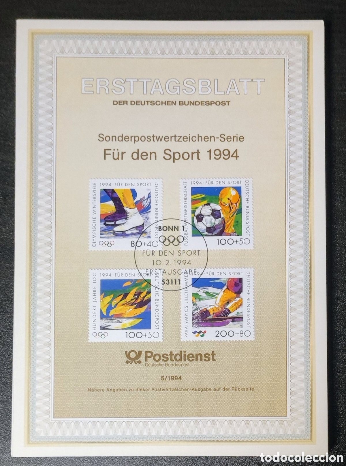 Sellos: Alemania. 1994. Bonn. ETBs a&ntilde;o completo - Foto 2