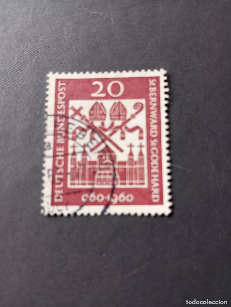 Sellos: ALEMANIA, REP&Uacute;BLICA FEDERAL,RFA, 1960, SANTOS BERNARDO Y GODEHARD, YT 209
