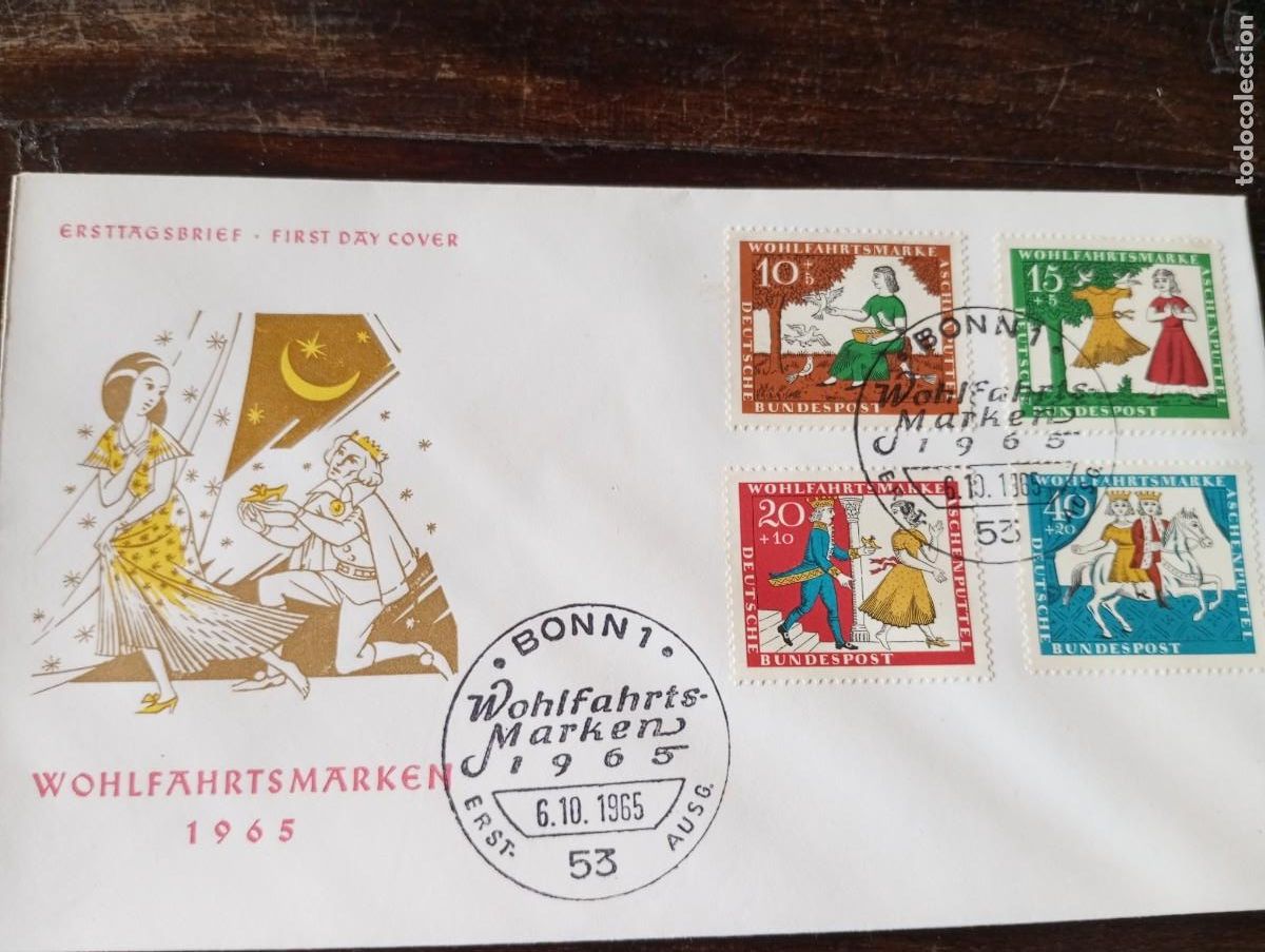 Sellos: ALEMANIA, REP&Uacute;BLICA FEDERAL, RFA,1965, OBRAS BEN&Eacute;FICAS, SPD YT 352/6