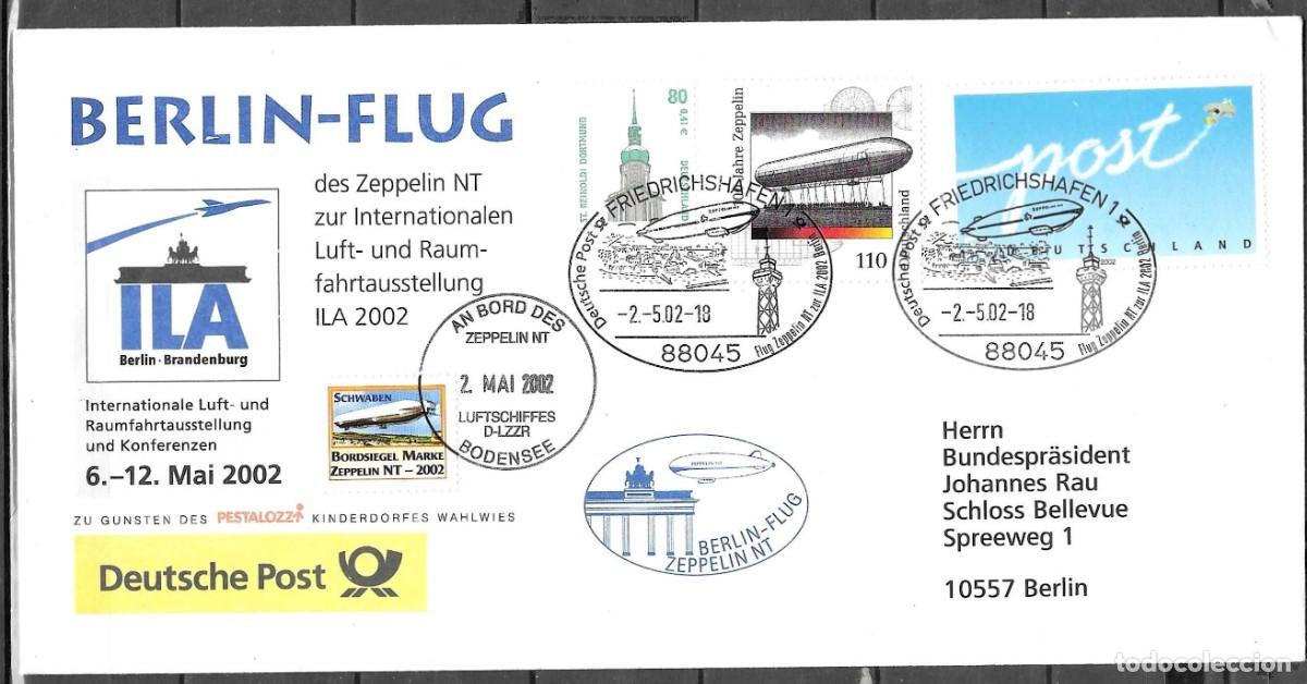 Sellos: SOBRE ALEMANIA 2002, ZEPPELIN - Foto 1