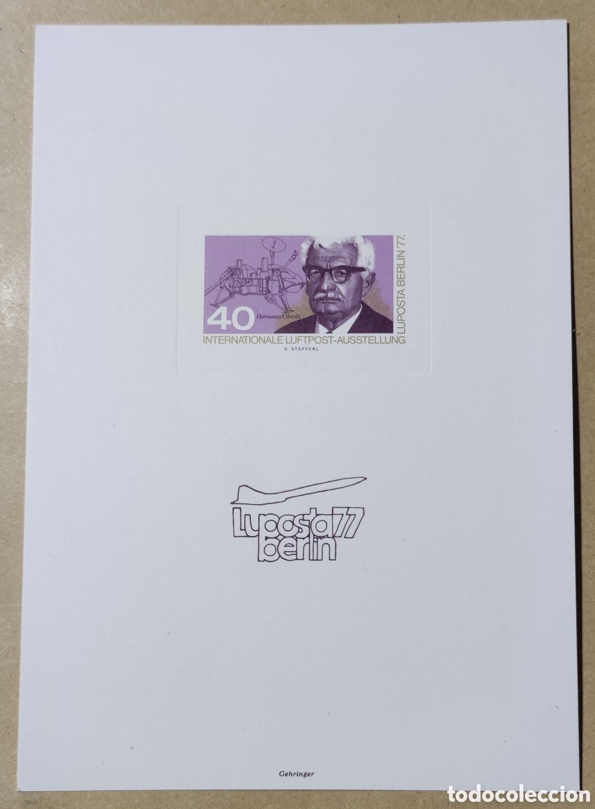 Sellos: 1977. Berl&iacute;n. Tarjeta postal - Foto 1