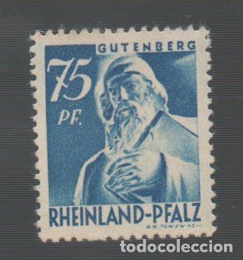 Selos: FILA ALEMANHA RHEINLAND PFALZ 1947 YVERT 13 ST13 NUEVO (*) ZONA FRANCESA