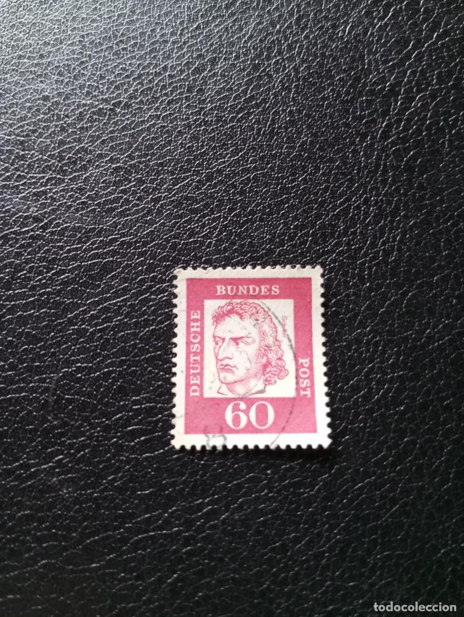 Sellos: ALEMANIA,REP&Uacute;BLICA FEDERAL, RFA, 1961, FRIEDRICH V SCHILLER, YT 230