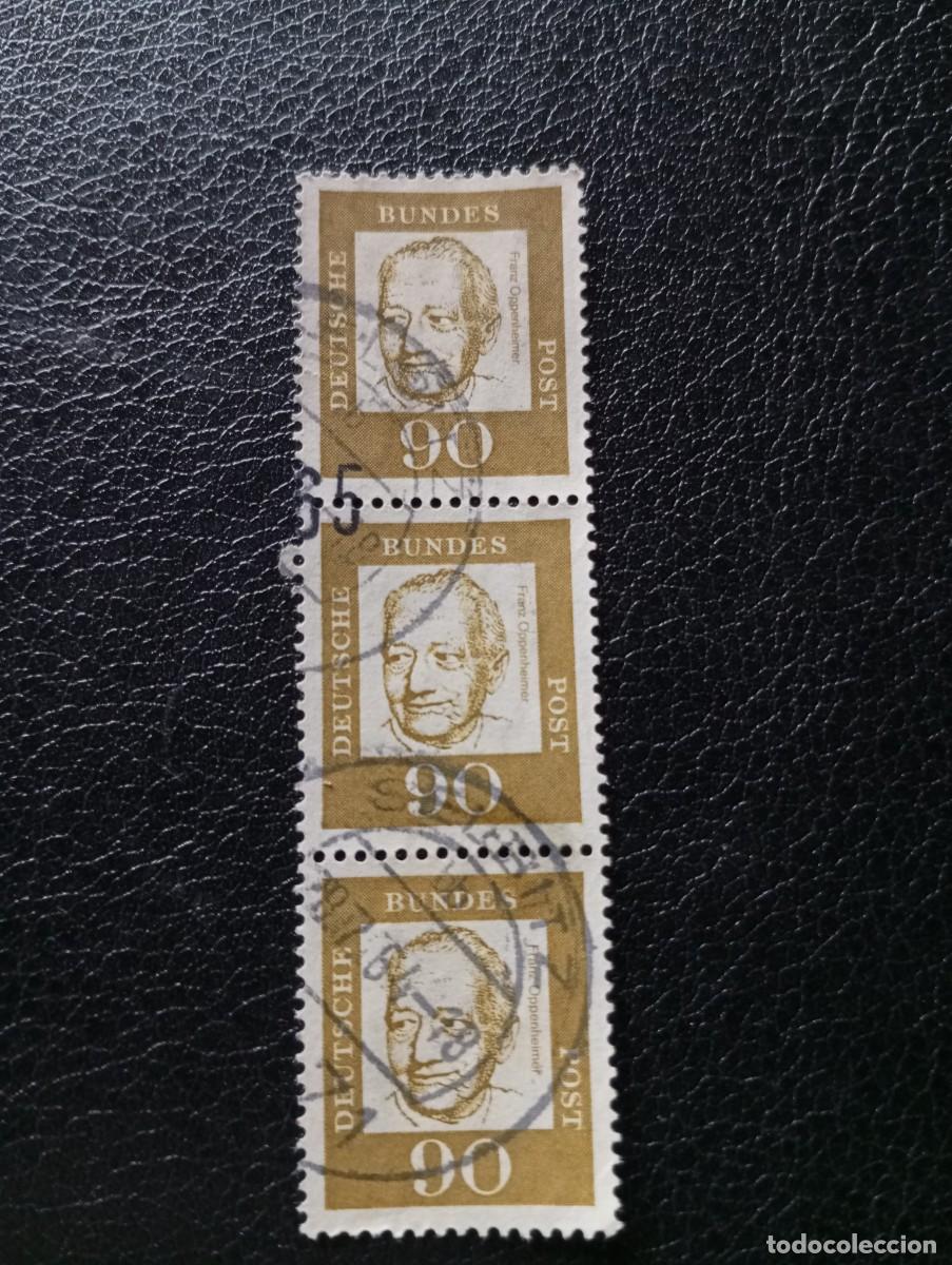 Sellos: ALEMANIA,REP&Uacute;BLICA FEDERAL, RFA, 1961, FRANZ HOPPENHEIMER, YT 232A