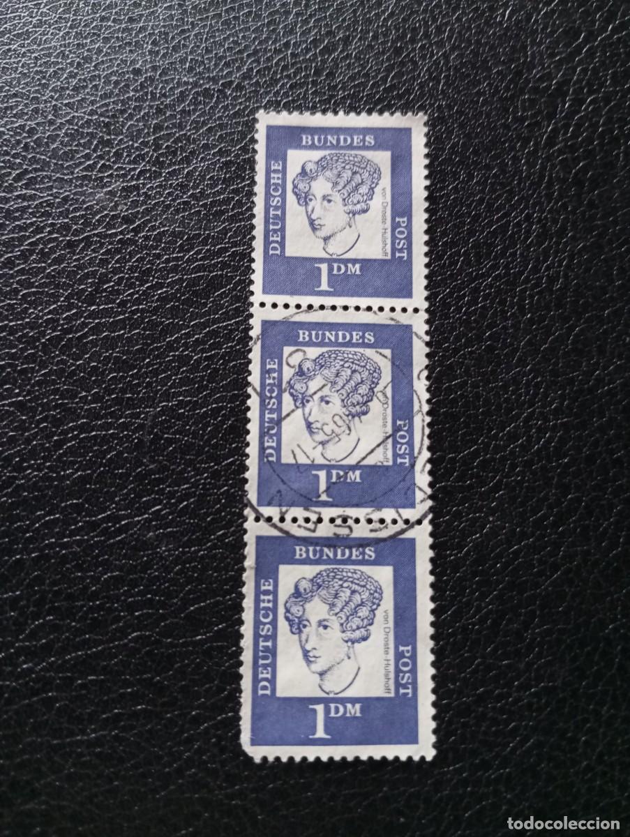Francobolli: ALEMANIA,REP&Uacute;BLICA FEDERAL, RFA, 1961, ANNETTE VON DROSTE HULSHOLFT, YT 233