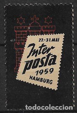 Sellos: Vi&ntilde;etas, 1959 Interposta en Hamburgo * - Foto 1