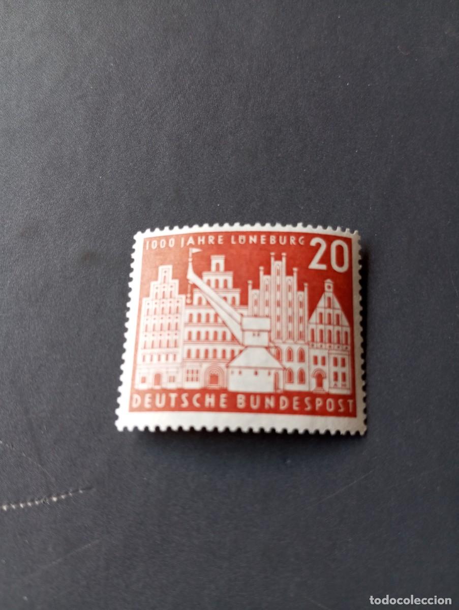 Sellos: ALEMANIA, REP&Uacute;BLICA FEDERAL, RFA ,1956, MILENARIO DE LUNEBURG, YT 106