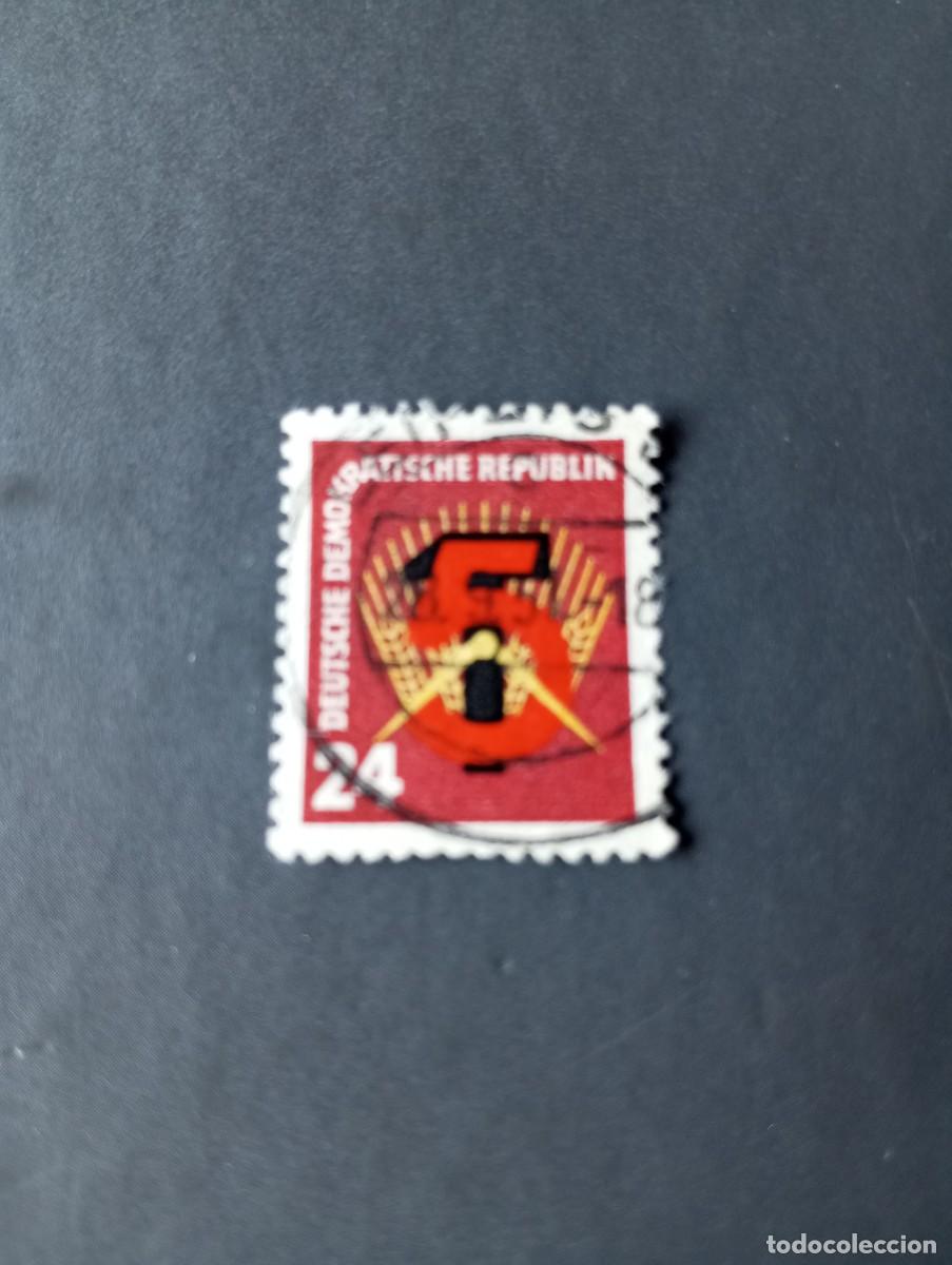 Selos: ALEMANIA, REP&Uacute;BLICA DEMOCRATICA,RDA,DDR, 195 PLAN QUINQUENAL, YT 45