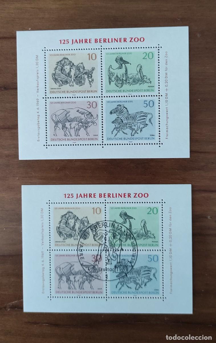 Sellos: Sellos BERLIN (RFA) de 1969. 125 Aniversario del zoo de Berlin