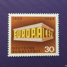 Sellos: ALEMANIA FEDERAL 1969,EUROPA ”EDIFICIO”, YVERT 447, NUEVO