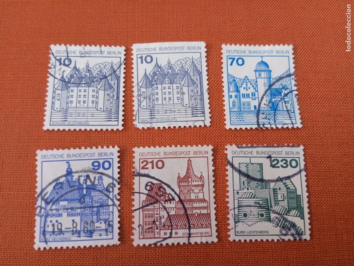 Sellos: ALEMANIA, BERLIN ,1977, EDIFICIOS - Foto 1
