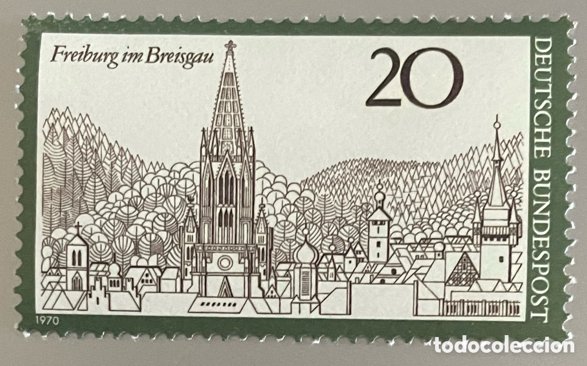 Francobolli: Alemania. Turismo. Freiburg in Breisgau. 1970